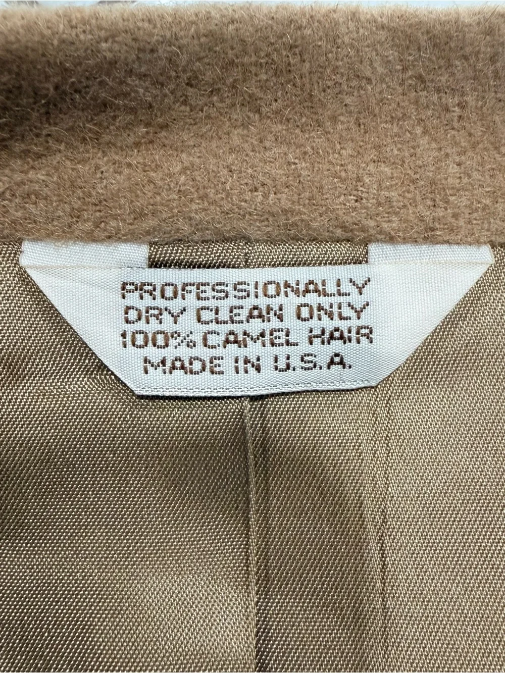Classic 100% Camel Hair Single-Breast Blazer